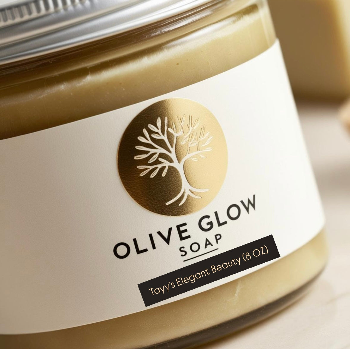 Olive Glow Soap - Natural Holistic Cleanser by Tayy’s Elegant Beauty - 8 OZ