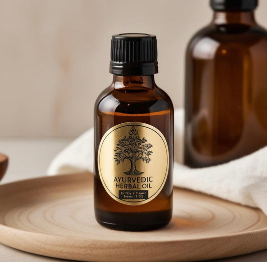 Ayurvedic Herbal Oil for Hair Loss, Scalp Itch & Hair Growth - Tayy’s Elegant Beauty - 2 OZ