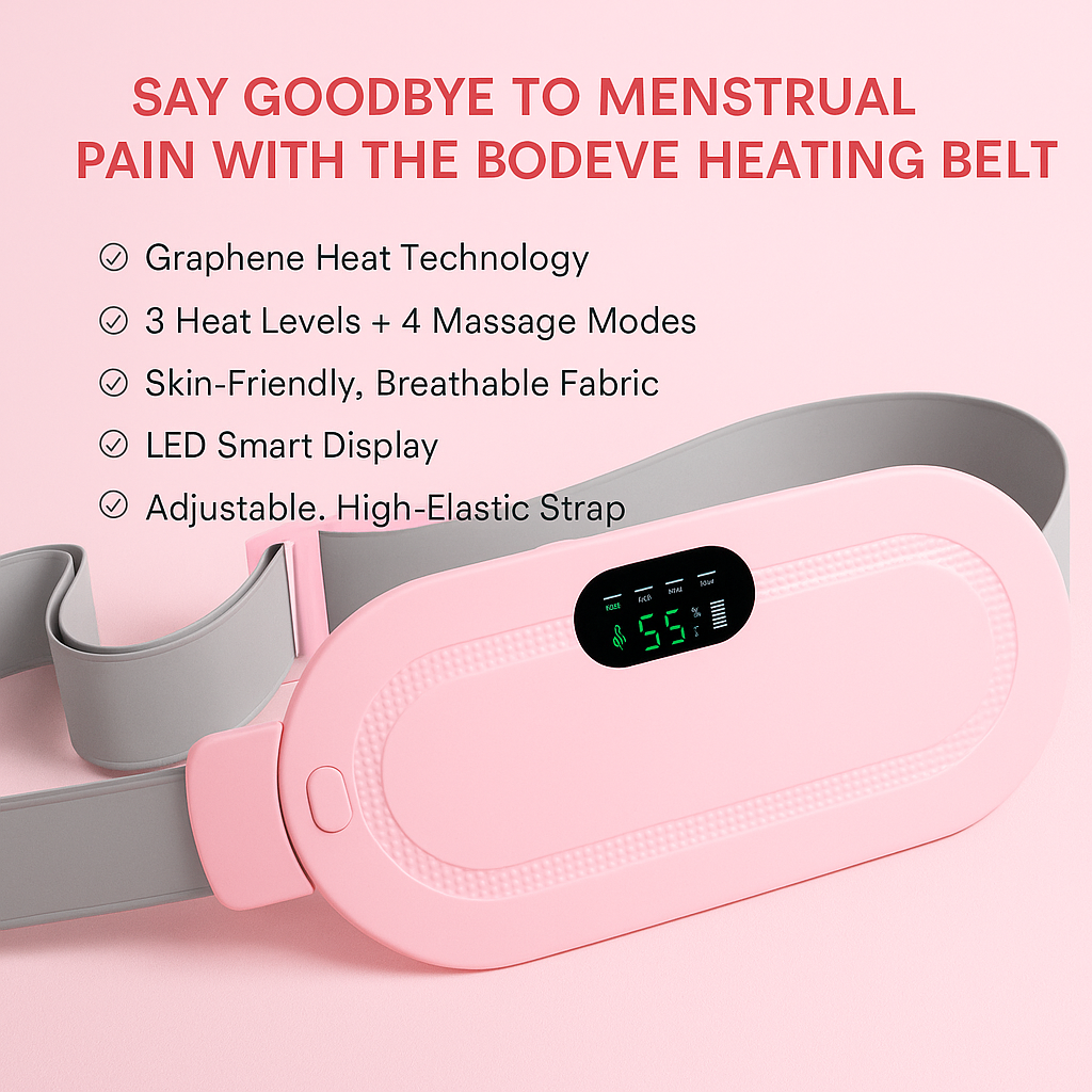 Bodeve Menstrual Relief Belt + Herbal Tea & Activated Rose Quartz
