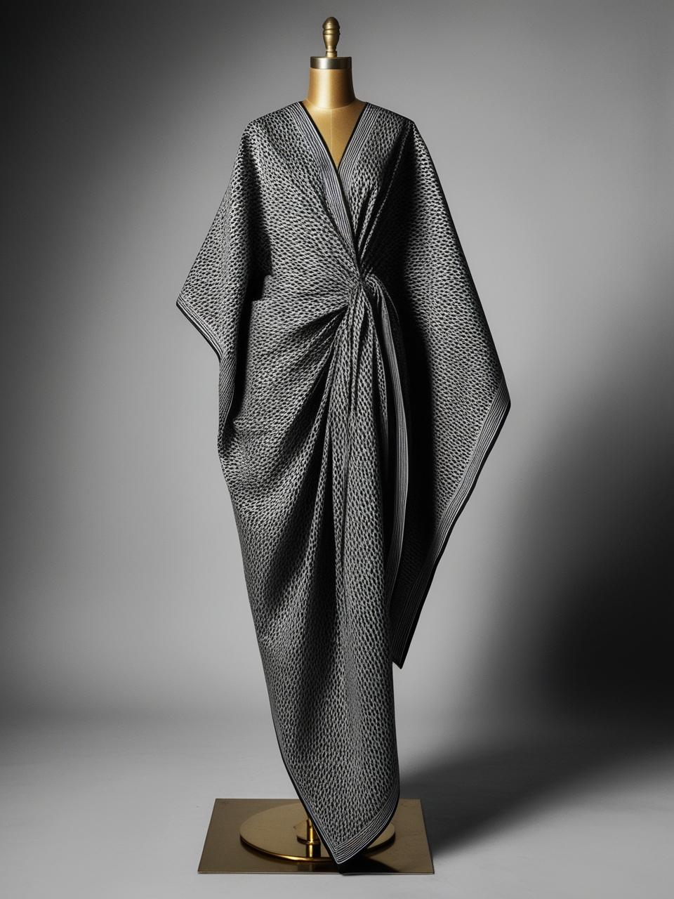 Black and White Bubu Kaftan