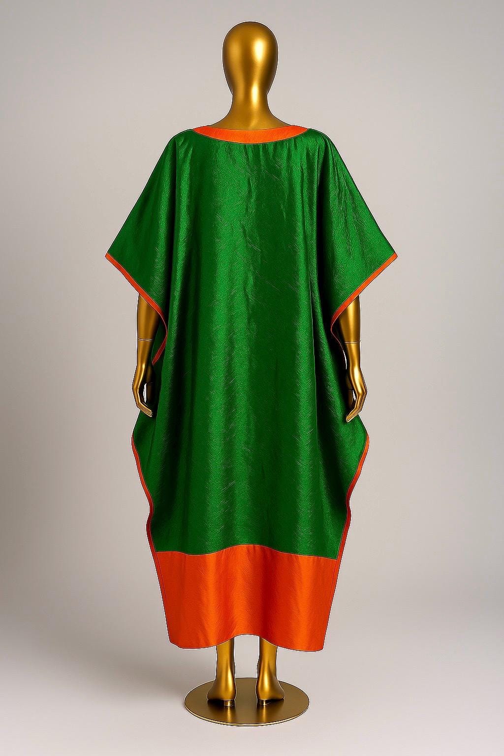 She Blooms Boldly – Luxury Chiffon Floral Kaftan / Drape Cape