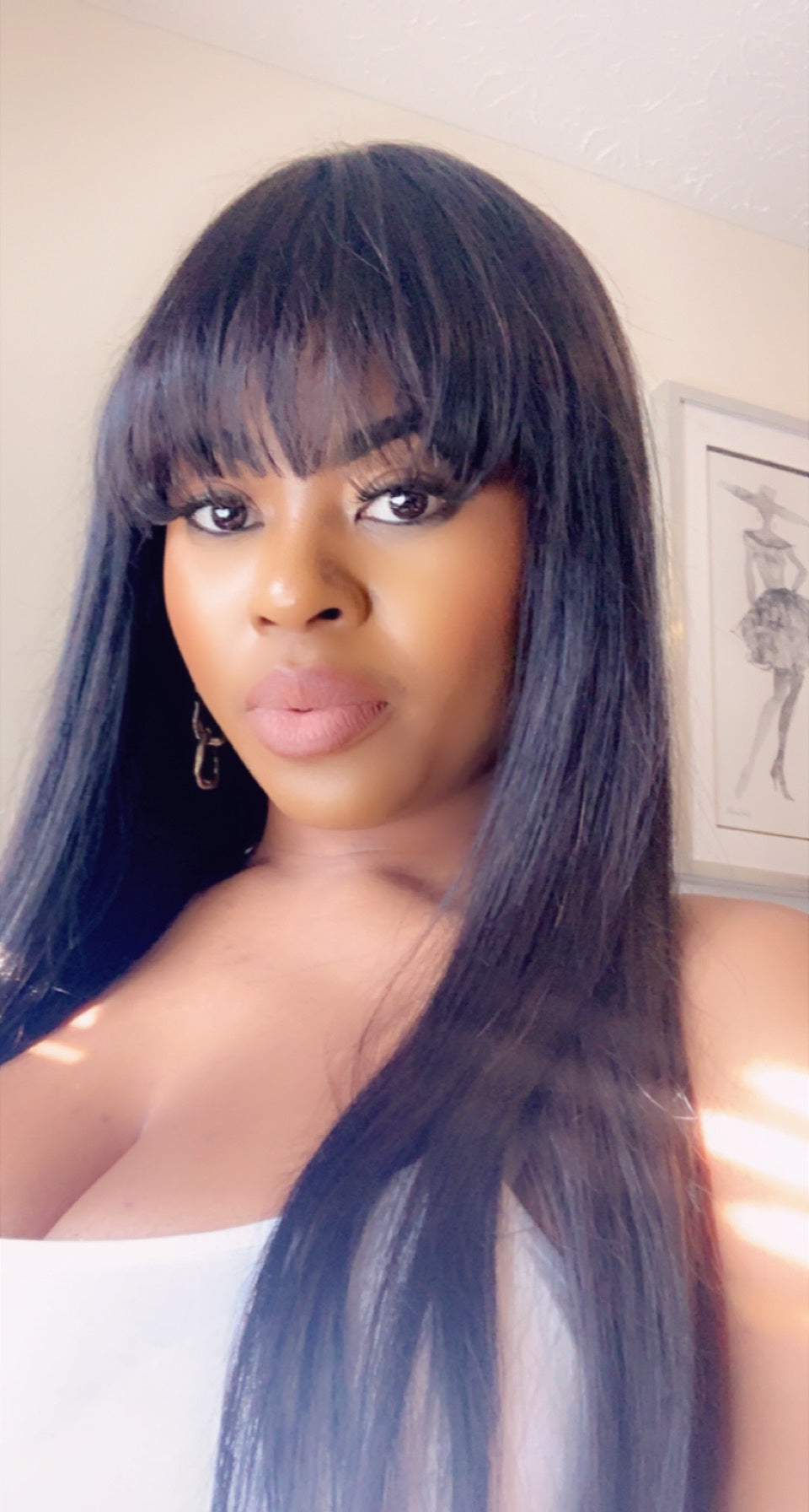 Tayy - 100% Premium Human Hair Bangs Bone Straight Style 24 inch