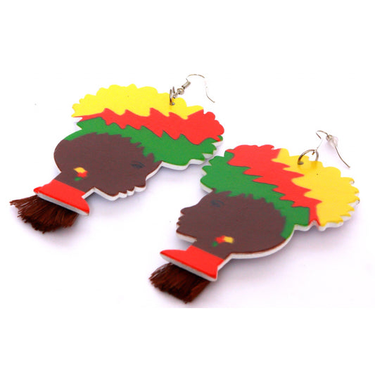 Safari girl earrings