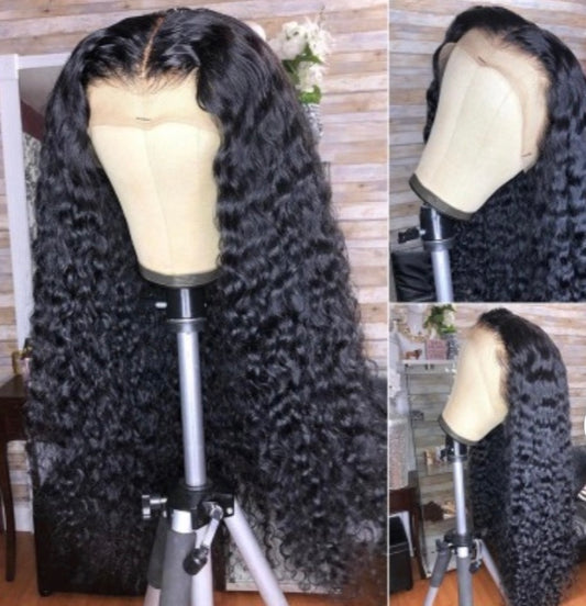 Melody - 13x4 100% Premium Human hair Full Lace Wig Frontal water wave style/also available in Bundles