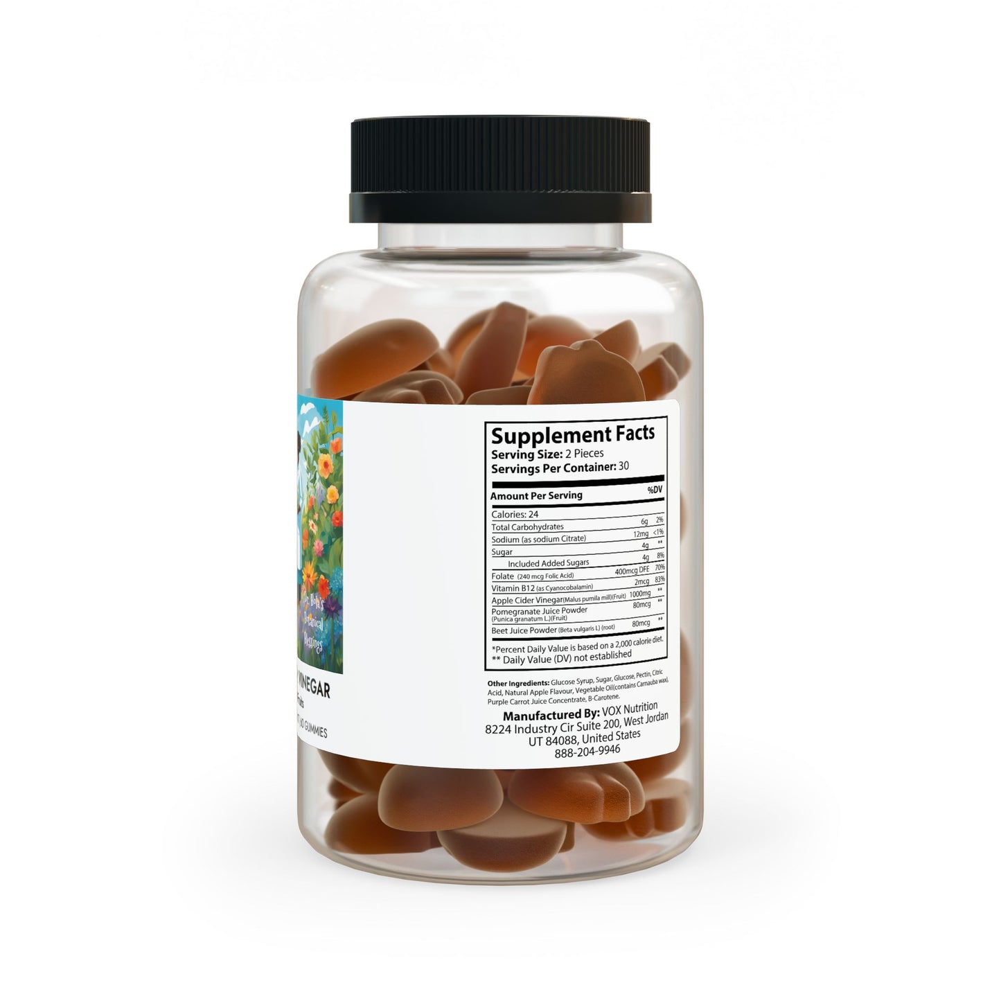 Dr. Bola's Botanical Blessings - Apple Cider Vinegar Gummies (60 Gummies)