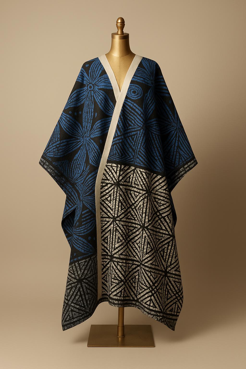 Imperiale Bubu - Sacred Geometry Twin Set (Midnight Bloom Edition) - Blue Blk White