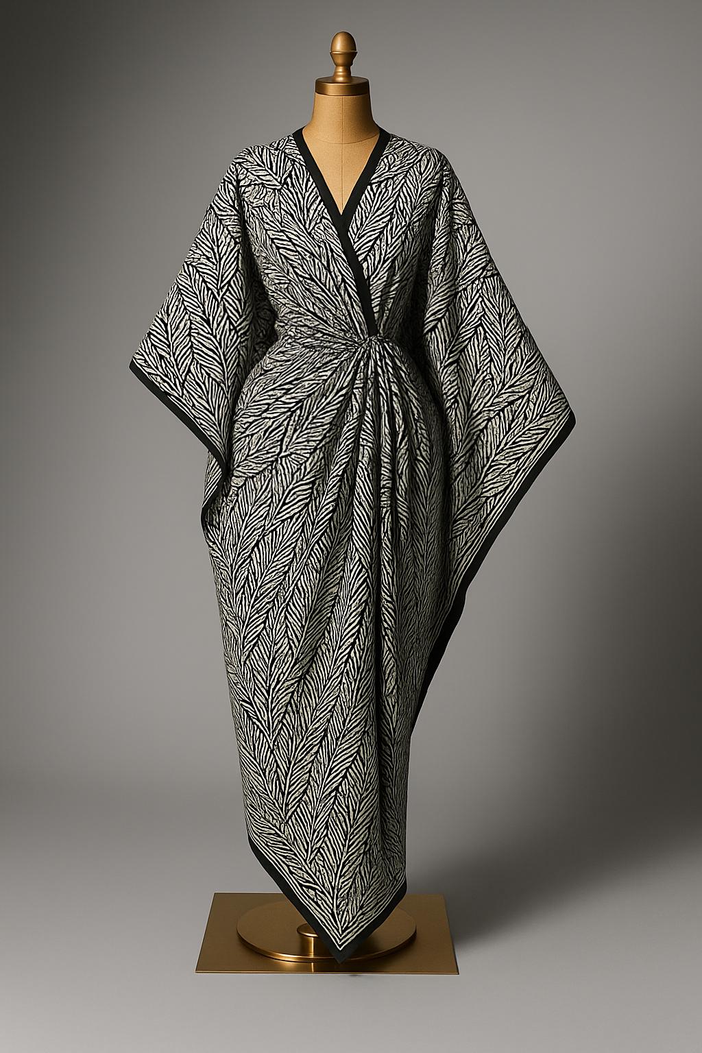 Black and White Bubu Kaftan (8 Styles Variations).