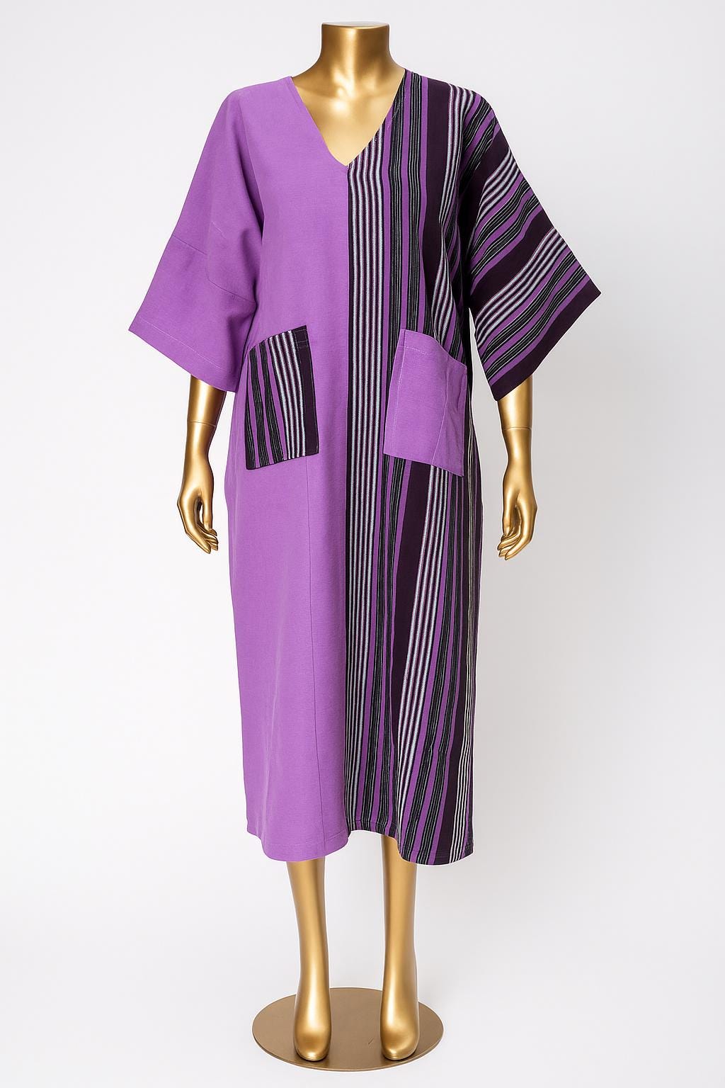 Oluwabukun – Purple Aso Oke Bùbá Kaftan
