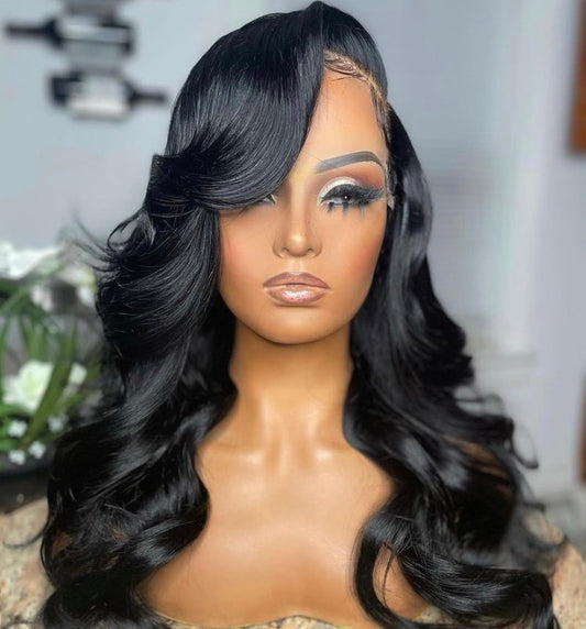 Sarah - 13x6 100% Premium Human hair Full Lace Wig loose wave Curls Style/also available in Bundles