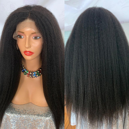 Queen - 360 Frontal Premium Yaki Human hair Style/Also available in bundles