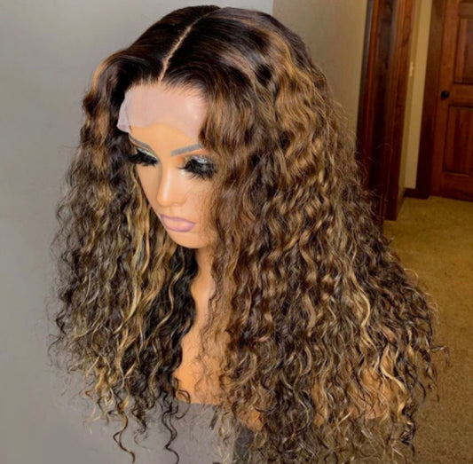 Abigail - 13x4 100% Premium Human Hair Lace Front Natural Wave Style/also available in Bundles